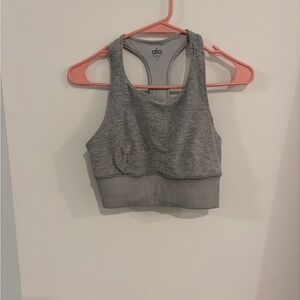 ALO Yoga Heather Gray Sports Bra